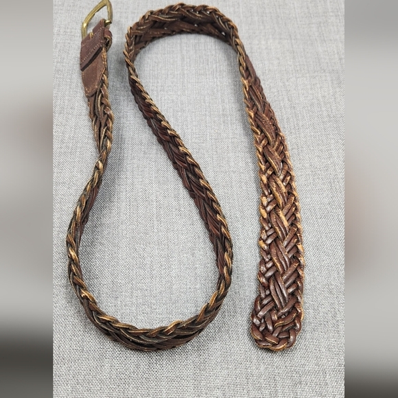 Ribco USA Vintage Brown Leather Braided Belt. Size 36. - Picture 4 of 4